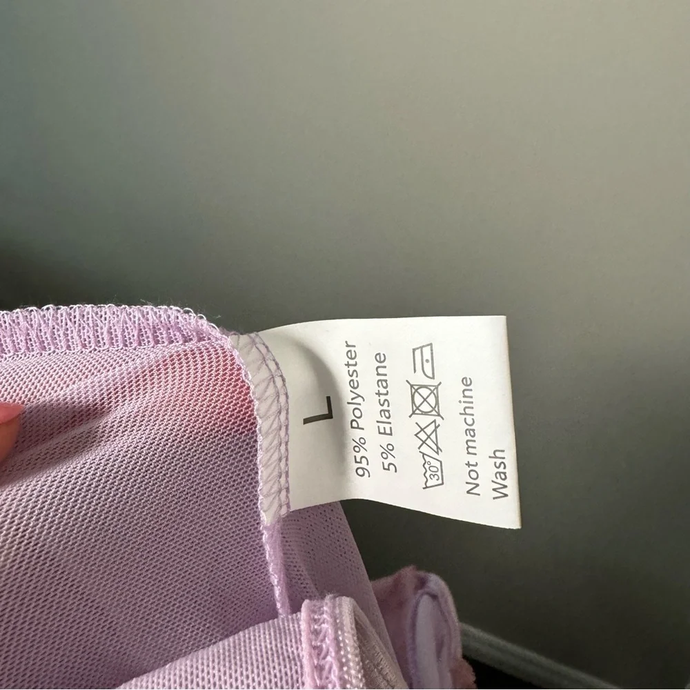 NEW Lilac and pink tulle  tie shoulder bustier pastel Fairycore L - Picture 7 of 7